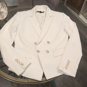 White House Black Market white blazer size 4